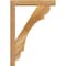 Ekena Millwork Olympic Block Rough Sawn Bracket w/ Offset Brace, Western Red Cedar, 4"W x 18"D x 26"H BKT0402X18X26OLY05RWR - alternate 3